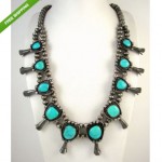 vintage navajo sterling sleeping beauty turquoise necklace