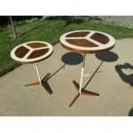 vintage pair 1960s peter pepper tables