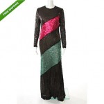 vintage richilene sequin evening dress