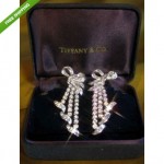 vintage tiffany diamond earrings