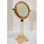 vintage two-sided vanity mirror