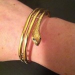 vintage victorian 18k snake bracelet