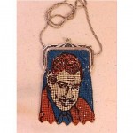 vintage whiting and davis clark gable mesh bag