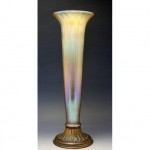 antique 1902 tiffany art glass vase