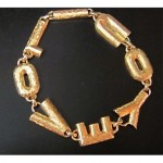 vintage 14k lucien piccard i love you bracelet