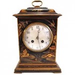 vintage 1900s french chinoiserie mantle clock