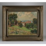 vintage 1920s franz bischoff attributed oil landscape painting