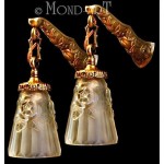 vintage 1930s broze wall sconces