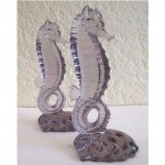 vintage 1930s seahorse bookends