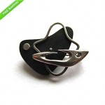 vintage 1950s esther lewittes sterling ebony modernist pin