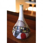 vintage 1950s guido gambone art pottery vase