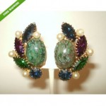 vintage 1950s hattie carnegie earrings