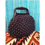 vintage 1950s lucite crochet handbag