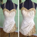 vintage 1950s tobi of california lame rhinestone pin-up swimsuit