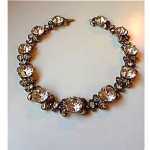 vintage 1952 hollycraft rhinestone choker