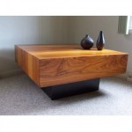 vintage 1960 drylund danish wood coffee table