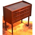 vintage 1960s danish rosewood entry chest