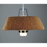 vintage 1960s rope and glass danish pendant light