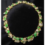 vintage 1966 christian dior art glass necklace