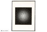 vintage 1969 anne kessler shields geometric serigraph