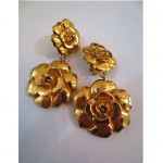 vintage 1980s chanel earrings