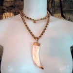 vintage 1980s givenchy tusk necklace