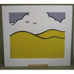 vintage 1980s pencil signed roy lichtenstein pop art lithograph guild hall poster print