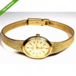 vintage 1984 omega 14k gold bracelet watch