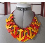 vintage bakelite novelty anchor necklace