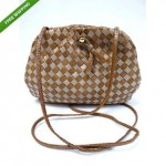 vintage bottega veneta leather lizard shoulder bag