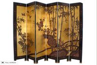 vintage chinese panel room screen