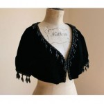 vintage christian dior velvet shrug