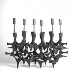 vintage don drumm brutalist candelabra