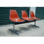 vintage herman miller tandem bench