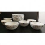 vintage kaj franck for arabia salad bowl set