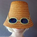 vintage lanz straw sunglass hat