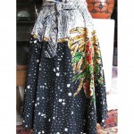 vintage mexican sequin circle skirt