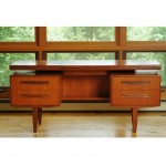 vintage mid-century kofod larsn teak desk