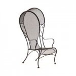 vintage mid-century salterini hooded patio chair