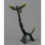 vintage mid-century walter bosse hagenauer bronze giraffe