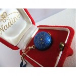 vintage nadine guilloche enamel watch necklace