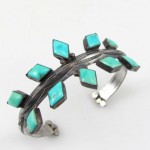 vintage navajo silver turquoise bracelet