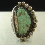 vintage navajo sterling turquoise ring