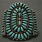 vintage silver turquoise bracelet