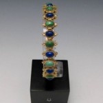 vintage turqoise and lapis lazuli bracelet