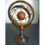 vintage wood celestial armillary