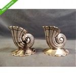 antique frank smith sterling seashell candlesticks