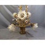 antique french empire glower basket chandelier