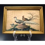 antique painting on silk