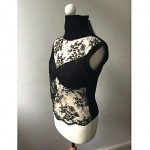 vintage claude montana lace top